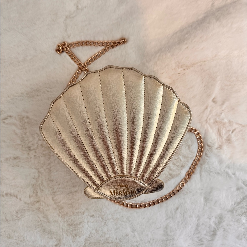 Disney The Little Mermaid purse Gold Shell Mini Bag